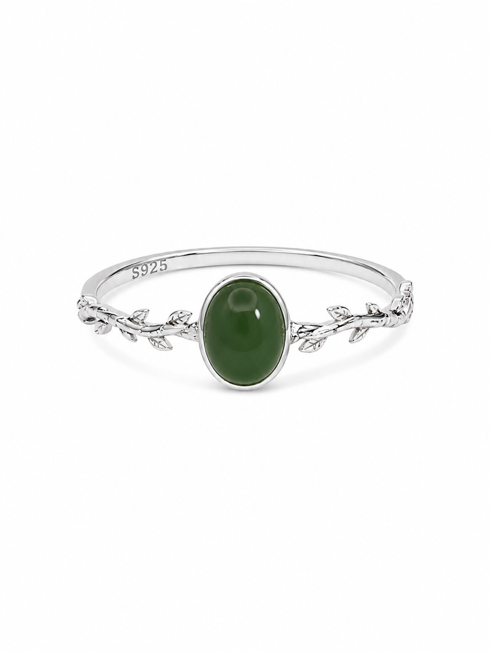 Jade Branch Ring (S925) R95